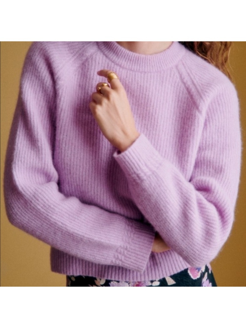 Sézane Otto Jumper Lilac very EUC